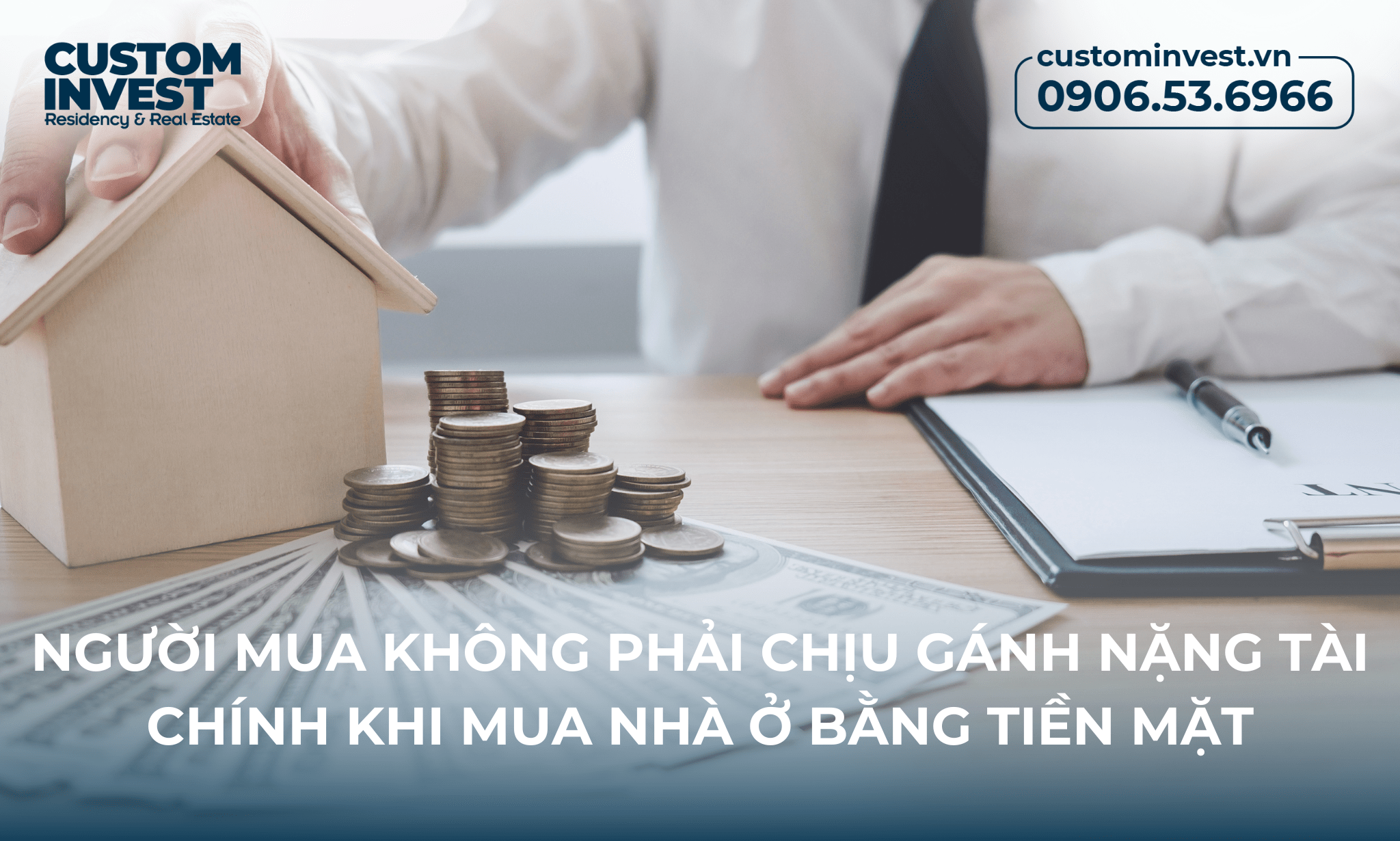 Người mua không phải chịu gánh nặng tài chính khi mua nhà ở bằng tiền mặt